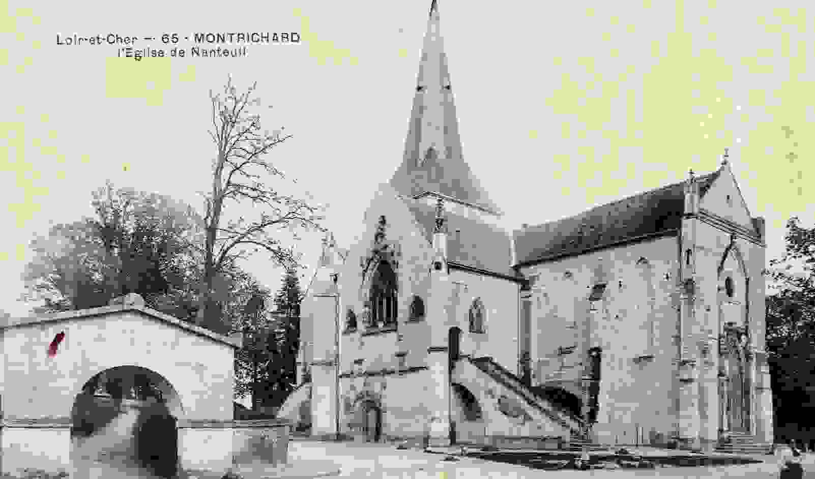41 -MONTRICHARD -  L´EGLISE De NANTEUIL-1904 - Un Personnage - Montrichard