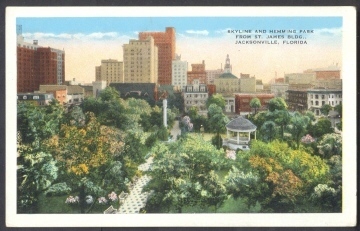 Skyline And Hemming Park, Jacksonville, Florida, USA - Jacksonville