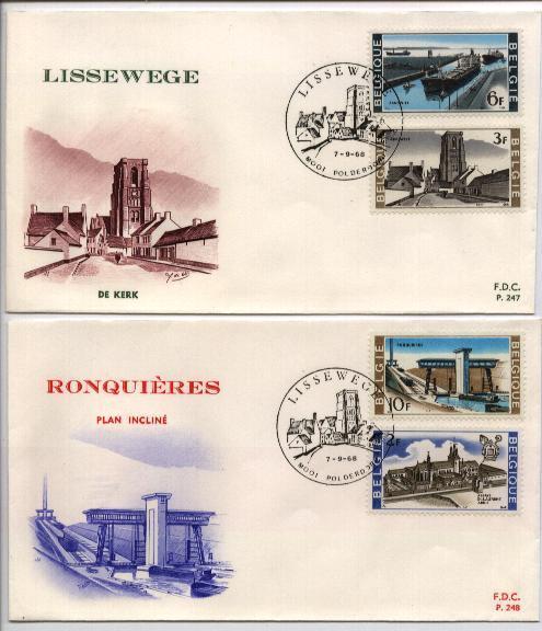 België FDC 1466-1469 Lissewege - 1961-1970