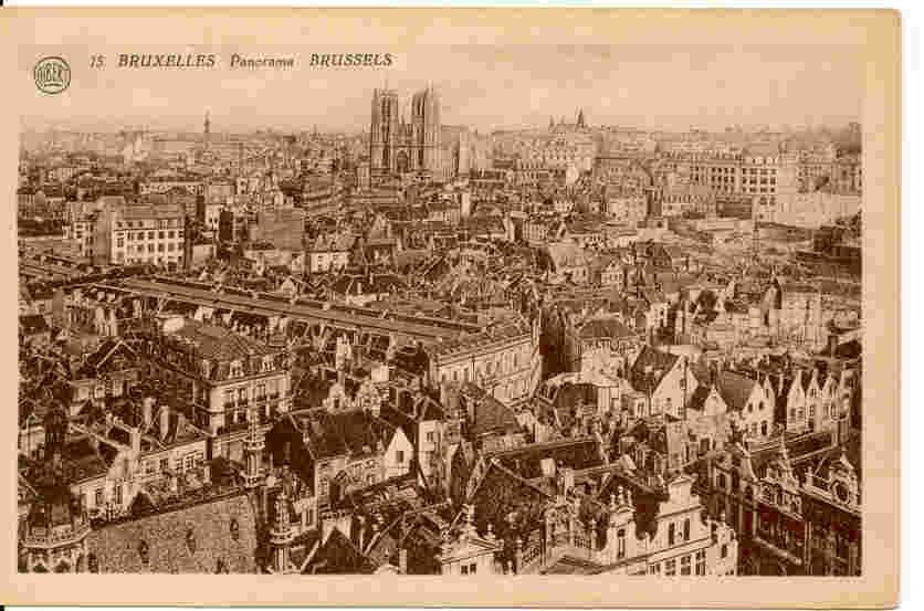 BELGIQUE - BRUXELLES - CPA 15 - Panorama - Panoramic Views