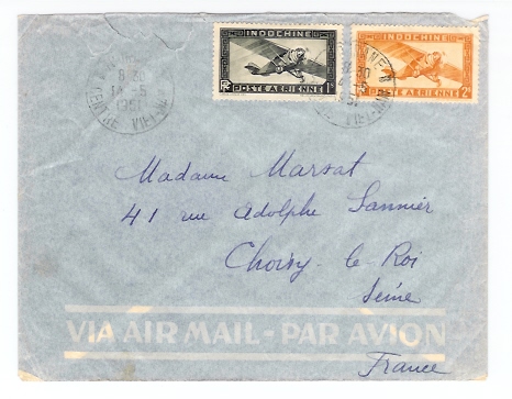 Indochine: Viet-Nam: Tourane Lettre Par Avion De 1951 (05-2074) - Vietnamkrieg/Indochinakrieg