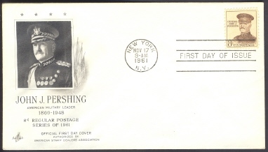 USA: 1961 FDC John J. Pershing - 1961-1970