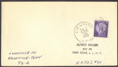 USA 1955 Cover 3c Liberty - 1951-1960