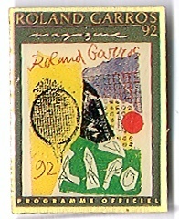 Roland Garros 92 . Programme Officiel - Tennis