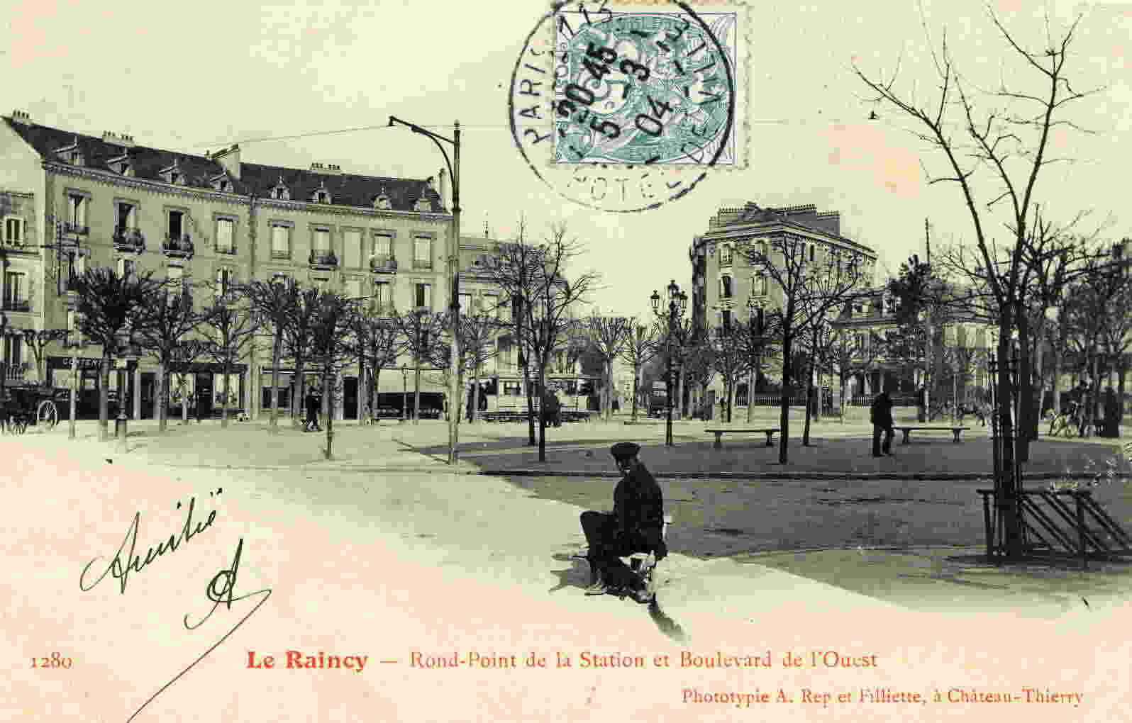 LE RAINCY - Rond-Point De La Station Et Boulevard De L'Ouest - Le Raincy