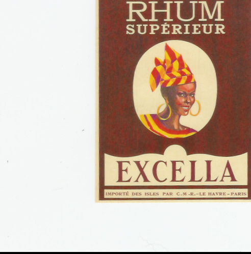 ETIQUETTE DE   RHUM  SUPERIEUR EXCELLA - Rum