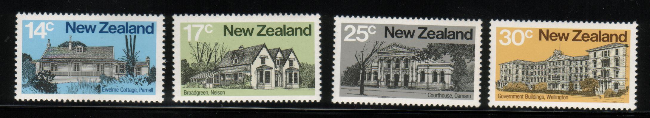 NEW ZEALAND 1980 ARCHITECTURE SET OF 4 NHM - Other & Unclassified