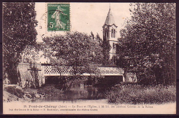 ISERE - Pont De Cheruy - Le Pont Et L'eglise - Pont-de-Chéruy