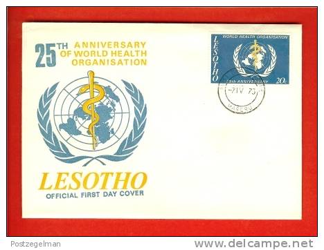 LESOTHO 1973 FDC W.H.O. 131 - WGO