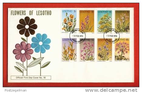 LESOTHO 1977 FDC Flowers 246-253 - Other & Unclassified