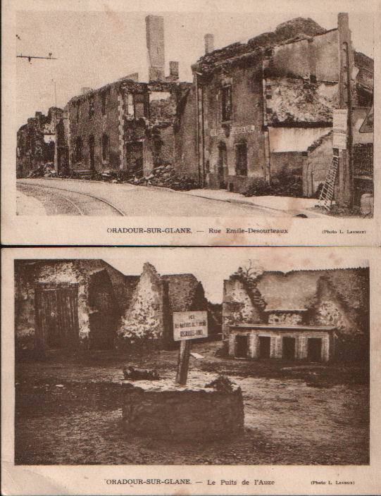 2 Cartes Postales D'ORADOUR SUR GLANE - Oradour Sur Glane