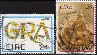 Ireland, Scott # 734-5  Used Set Love, 1989 - Used Stamps