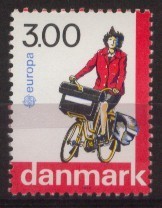 DANMARK POSTWOMAN ON  BICYCLE FIETS VELO - Vélo