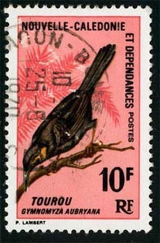 Nouvelle Calédonie-O (Y/T No, 350 - Oiseau) (o) - Used Stamps