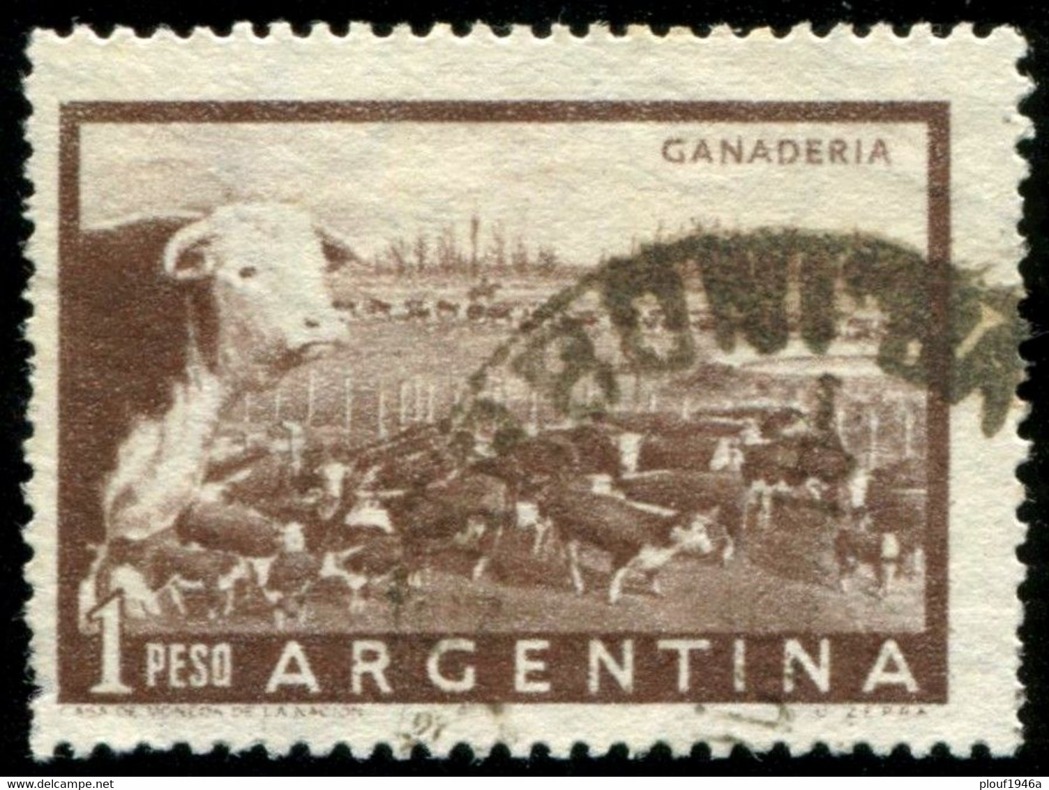 Pays :  43,1 (Argentine)      Yvert Et Tellier N° :    547 A (o) - Used Stamps
