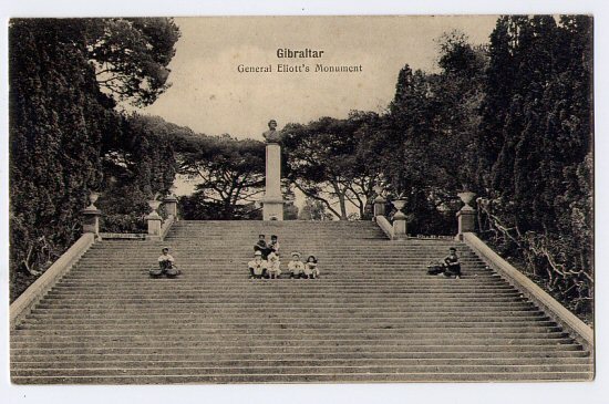 Gibraltar General Eliott's Monument, 1915 - Gibraltar