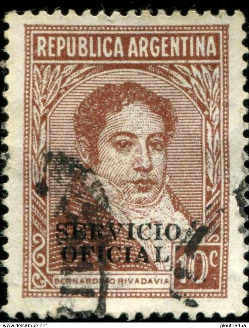 Pays :  43,1 (Argentine)      Yvert Et Tellier N° : S  342 (o) - Servizio