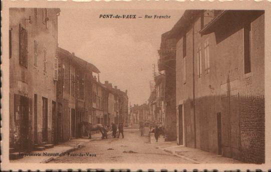 Carte Postale De PONT DE VAUX - Rue Franche - Pont-de-Vaux