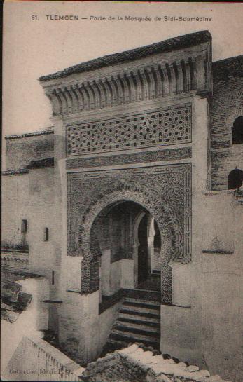 Carte Postale Ancienne De TLEMCEN : Porte De La Mosquée De Sidi-Boumédine. - Tlemcen