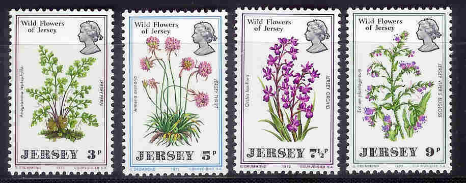 JERSEY 1972 MNH Stamp(s) Wild Flowers 61-64 #4210 - Other & Unclassified