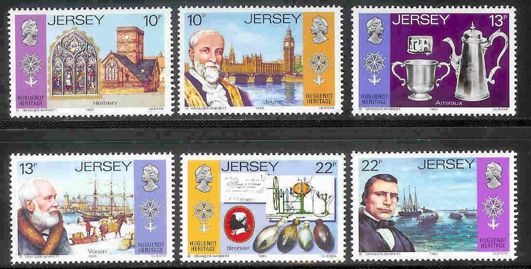 JERSEY 1985 MNH Stamp(s) Huguenot Heritage 360-365 #4273 - Jersey