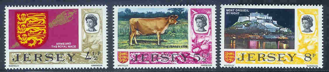 JERSEY 1974 MNH Stamp(s) Definitives 107-109 #4222 - Jersey