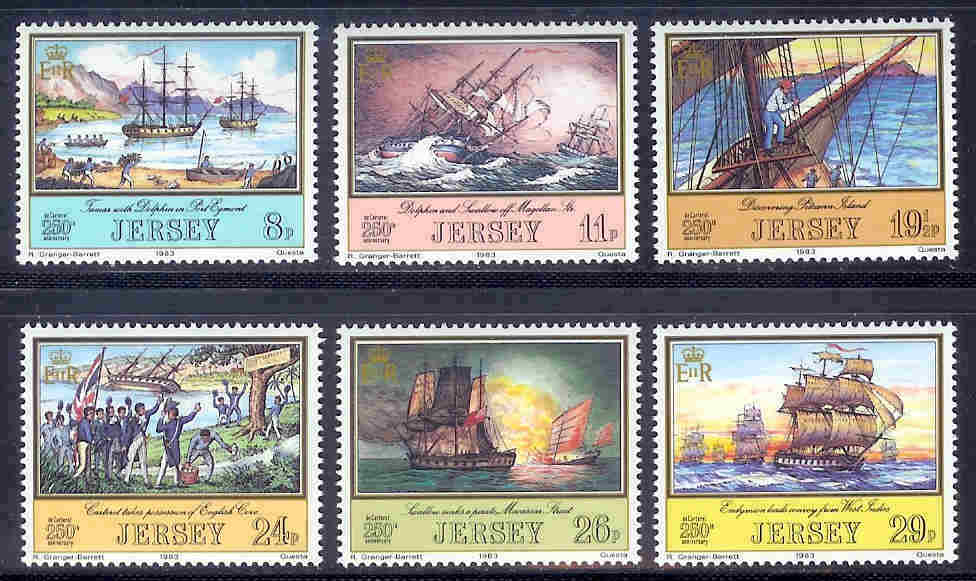 JERSEY 1983 MNH Stamp(s) Ships 293-298 #4259 - Ships