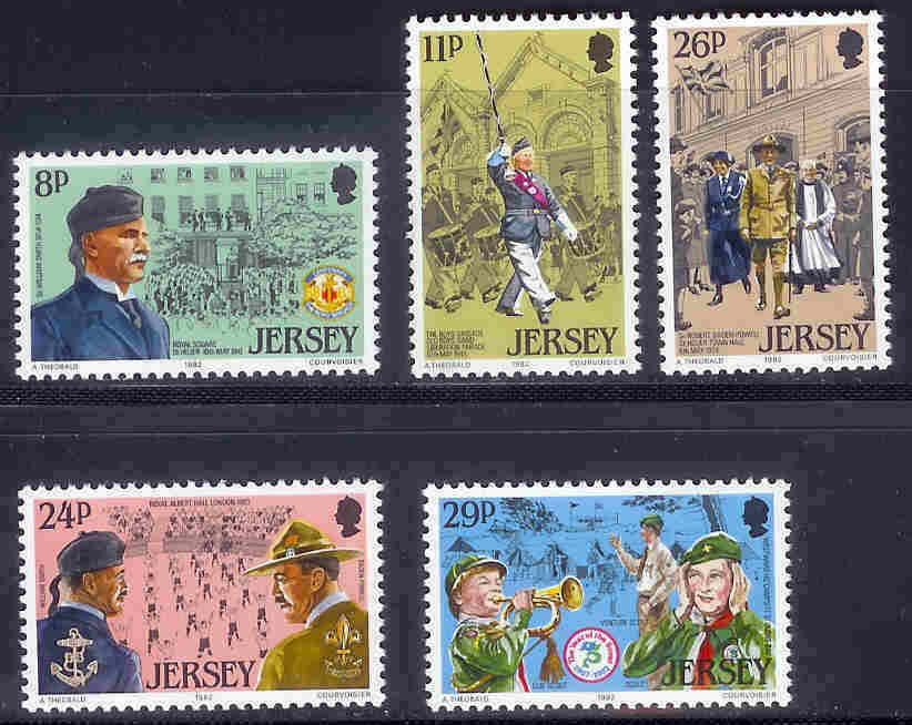 JERSEY 1982 MNH Stamp(s) Youth Organisation 288-292 #4258 - Jersey