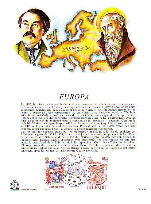 ENCART EUROPA 80 - 1980