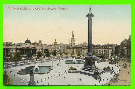 LONDON, UK - NATIONAL GALLERY - TRAFALGAR SQUARE - ANIMATED - 58391 J.Y.- - Trafalgar Square