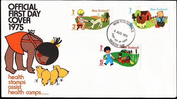 New Zealand 1975 FDC - Pets - Children´s Health - Other & Unclassified