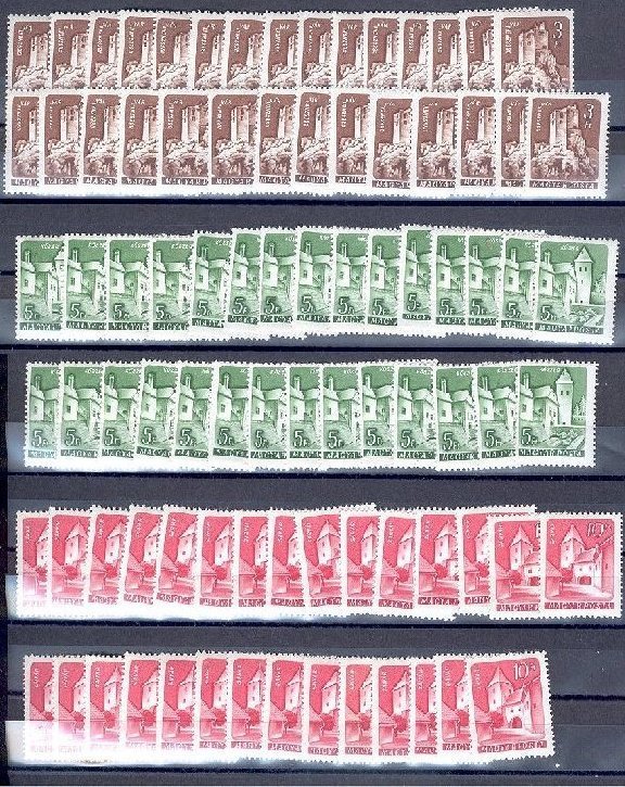 HUNGARY - HIGH VALUES FROM 1960 - 3, 5 And 10 Forint Per X 29 - Nuevos