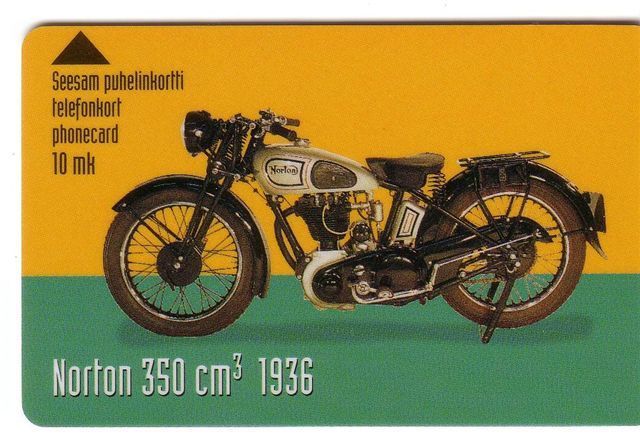 Motorcycle – Moto – Motocyclette – Bike –– Motorcycles –  Motors – Bikes - Finland  NORTON 350 Cm - Finlande