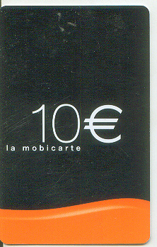 Recherge (mobicarte) 10 F - Mobicartes