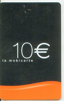 Recherge (mobicarte) 10 F - Mobicartes (recharges)