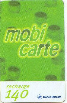 Recherge (mobicarte) 21,35 € 140 Unité - Mobicartes (recharges)