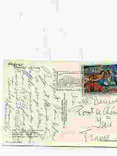 GAUGUIN 1 F - Flamme Aeroport De PARIS - 1968 - CPA QUAIS DE PARIS - PONT - Covers & Documents