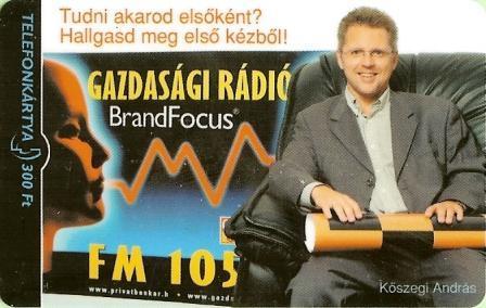 Hungary - Prepaid - Gazdasági Radio - Hongrie