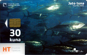 TRANSPARENT Card JATO TUNA ( Croatia ) - Undersea - Underwater - Fish - Poisson - Fisch - Pez - Pesci (transparente Card - Peces