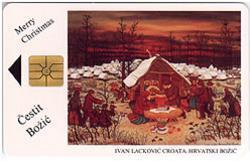 MERRY CHRISTMAS  ( Croatia Old Issue Card ) Xmas Joyeux Noël Frohe Weihnachten Feliz Navidad Buon Natale Natal - Croatie