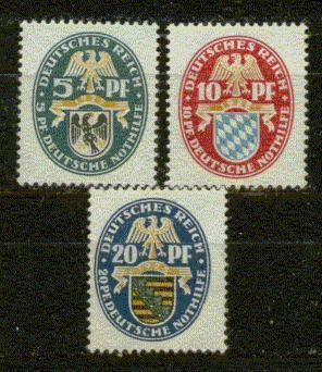 ALLEMAGNE EMPIRE Nº 368 A 370 ** - Unused Stamps