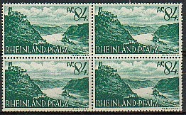 RHEINLAND Num 14 Cat. Michel Block Of Four ** - Rhine-Palatinate