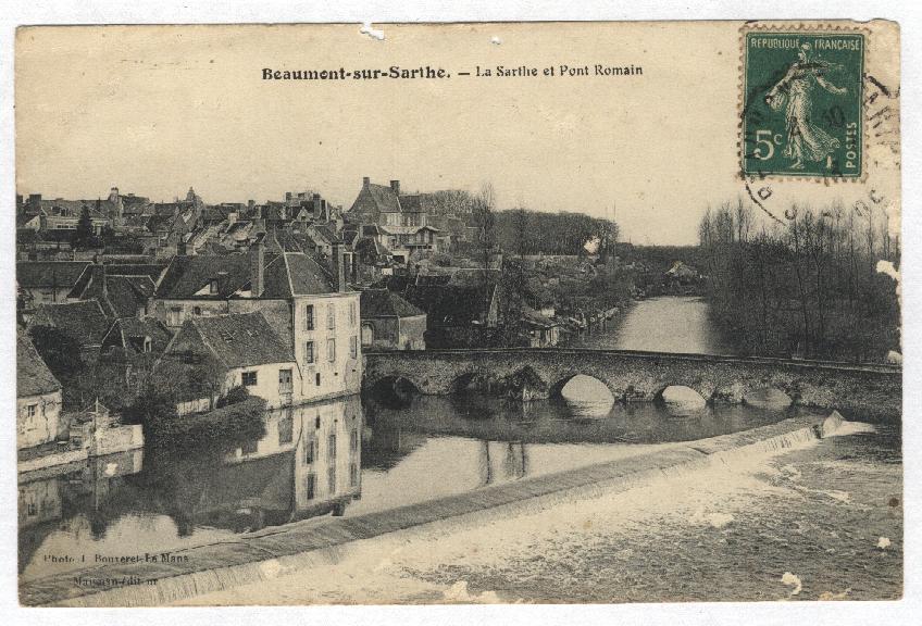BEAUMONT-sur-SARTHE  --  La Sarthe Et Le Pont Romain - Beaumont Sur Sarthe