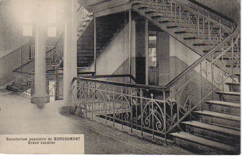 LA GLEIZE  Sanatorium Populaire De BORGOUMONT - Grand Escalier - Stoumont