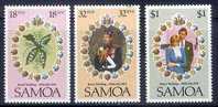 Samoa 1981 Yvertn° 495-97 *** MNH Cote 3 €  Mariage Royal Prince Charles Et Lady Diana - Samoa