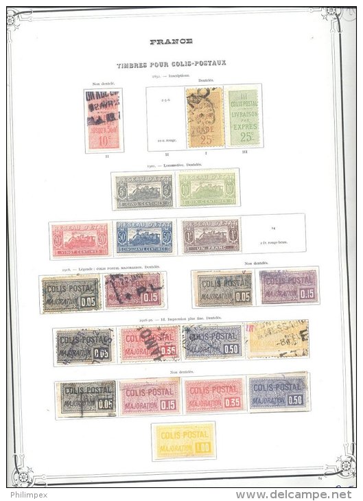 FRANCE - RAILWAY STAMPS COLLECTION 1898-1960 - LIGHT HINGED / USED! - Altri & Non Classificati