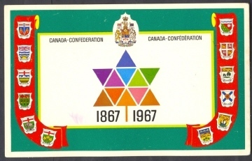 Canada Confederation - Coats Of Arms - Moderne Ansichtskarten