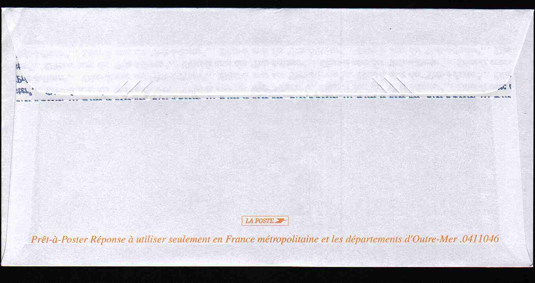 Entier Postal PAP Réponse Orphelinat Police Nationale Autorisation 22010, N° Au Dos:0411046 - Prêts-à-poster:Answer/Lamouche