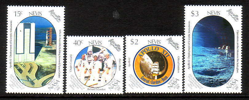Nevis 586-89  **   SPACE  MOON LANDING - St.Christopher-Nevis-Anguilla (...-1980)