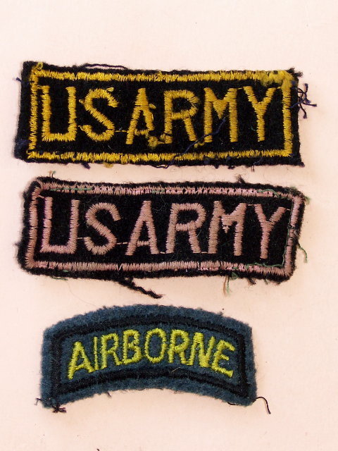 3 Insignes US Army - Blazoenen (textiel)